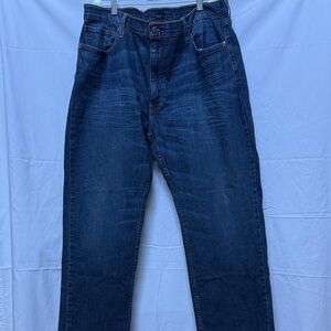 Levi's Dark Blue Relaxed Straight Stretch Jeans